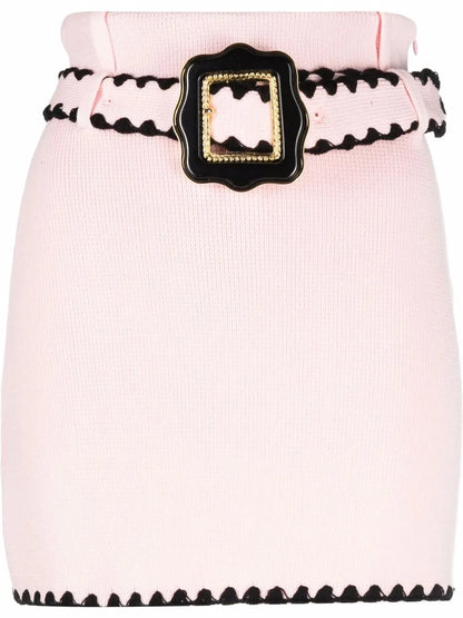 Belted Mini Skirt