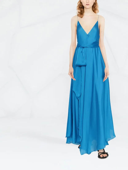 Silk Layered Evening Gown