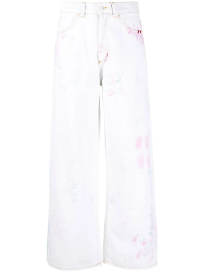 Wide-Leg Tie Dye Trousers