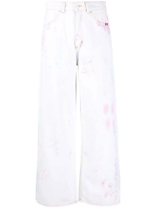 Wide-Leg Tie Dye Trousers