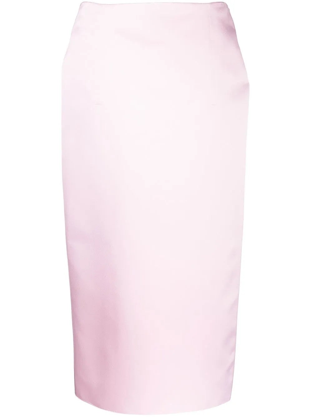 Rear Slit High-Waisted Skirt