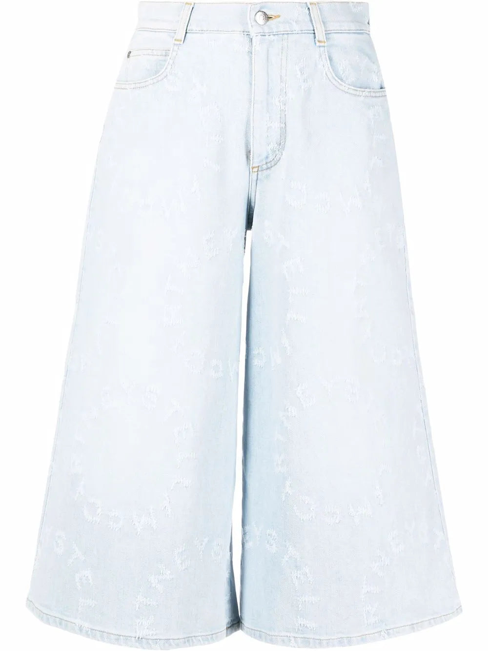 Stella Logo Distressed Denim Culottes