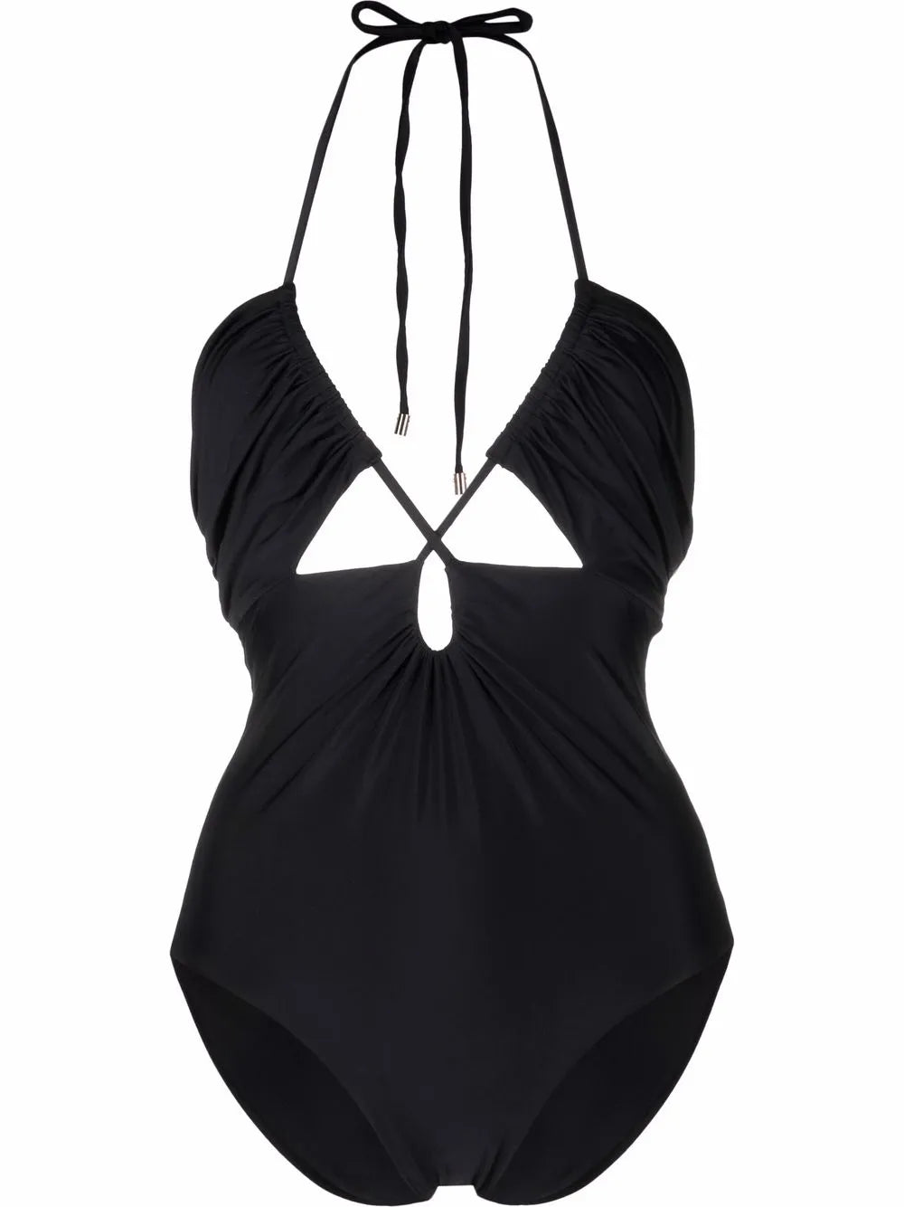 Halterneck Cut-Out Swimsuit