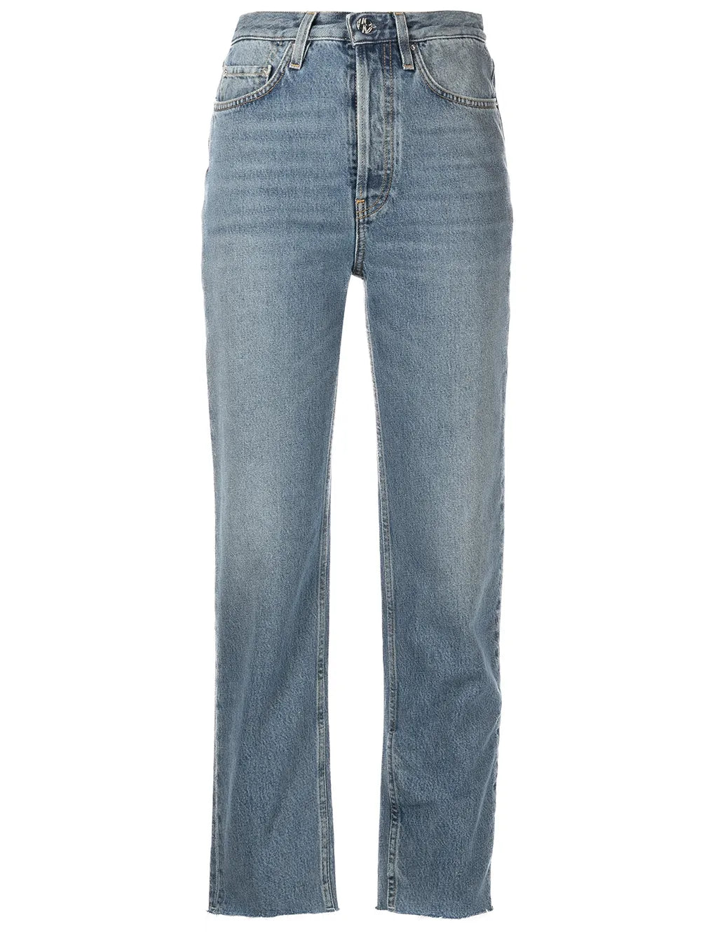 Cropped Straight-Leg Jeans