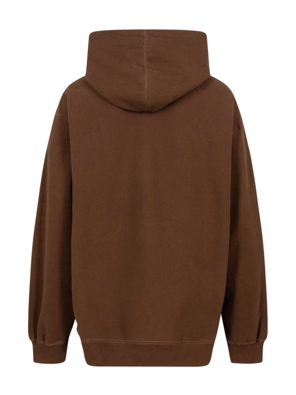 Lace-Detail Logo Hoodie