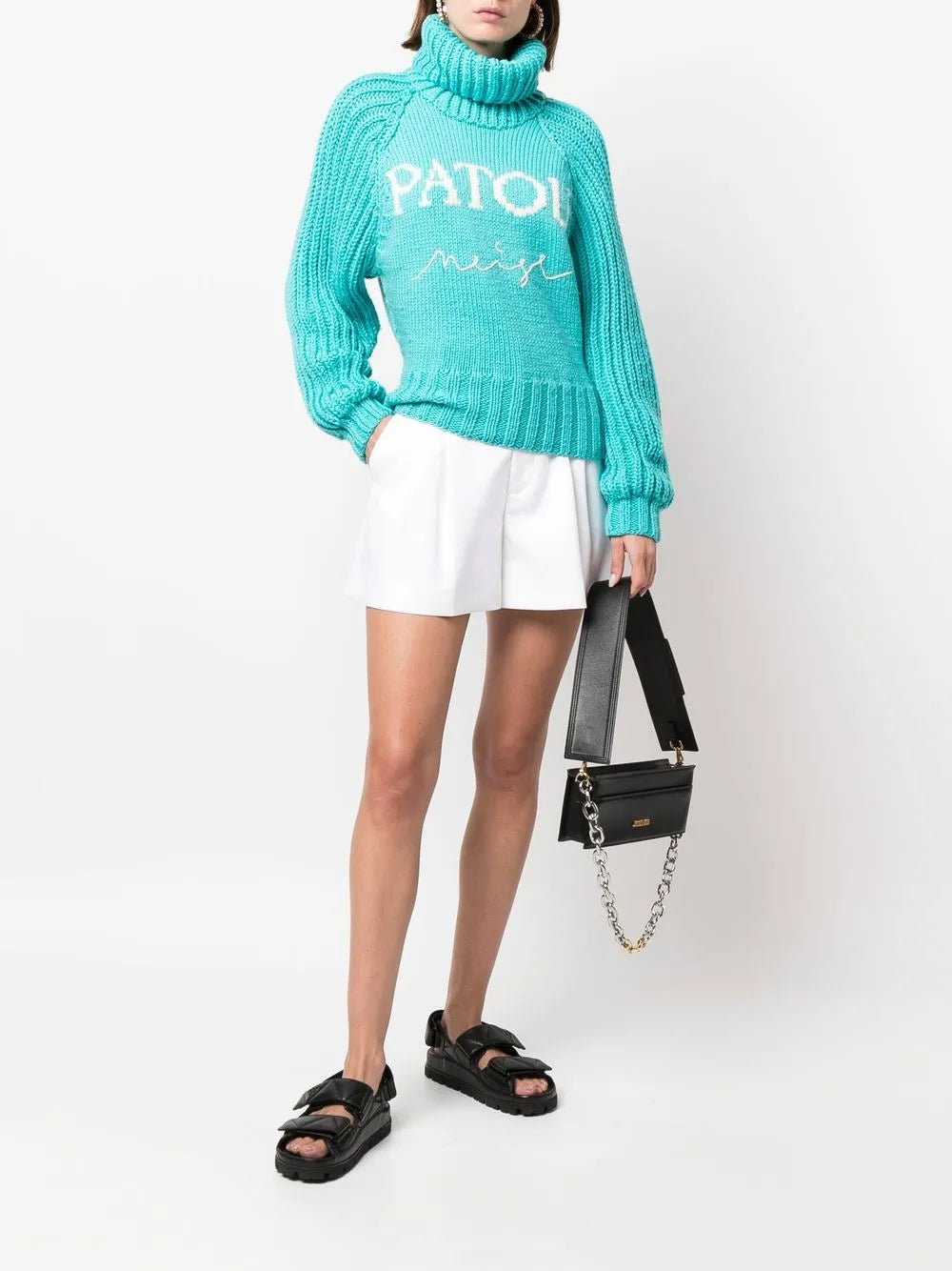 Intarsia-Knit Logo Jumper