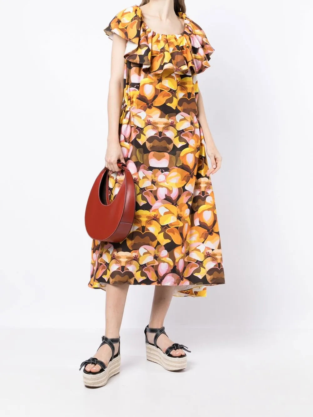 Zulma Floral-Print Midi Dress
