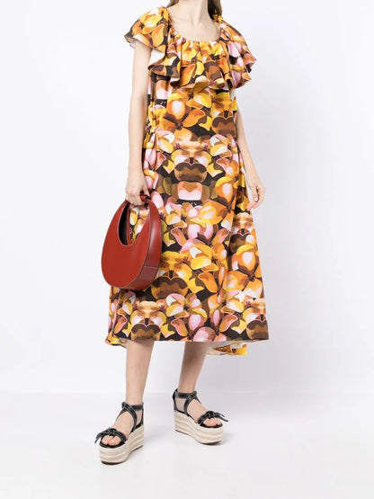 Zulma Floral-Print Midi Dress