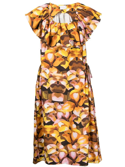 Zulma Floral-Print Midi Dress