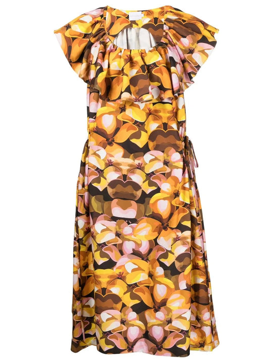 Zulma Floral-Print Midi Dress