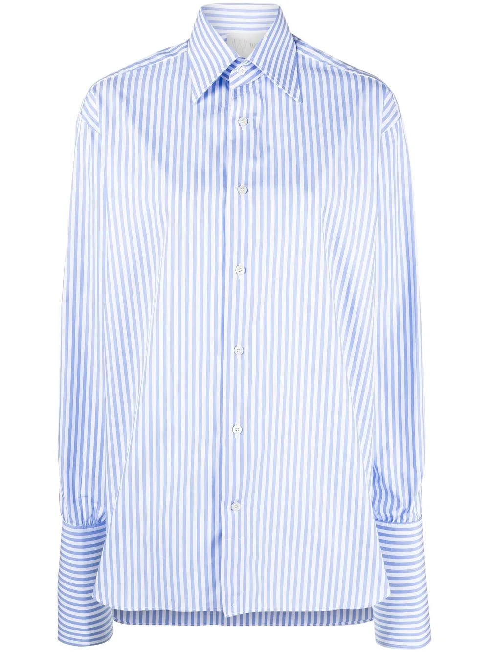 Stripe-Pattern Long-Sleeved Shirt