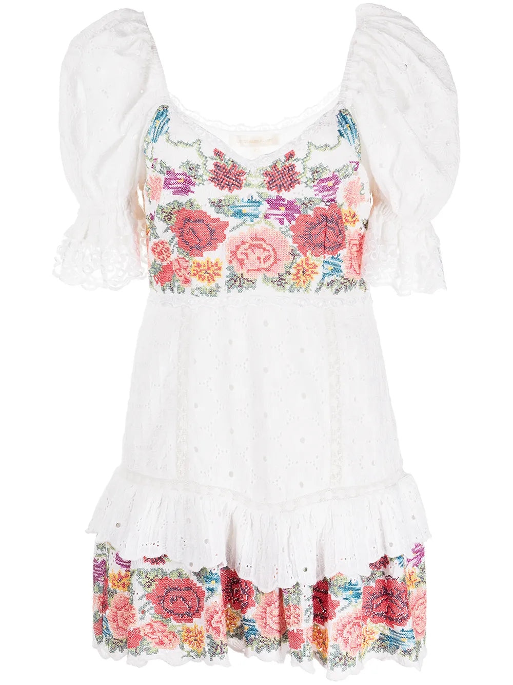 Thressey Broderie-Anglais Mini Dress