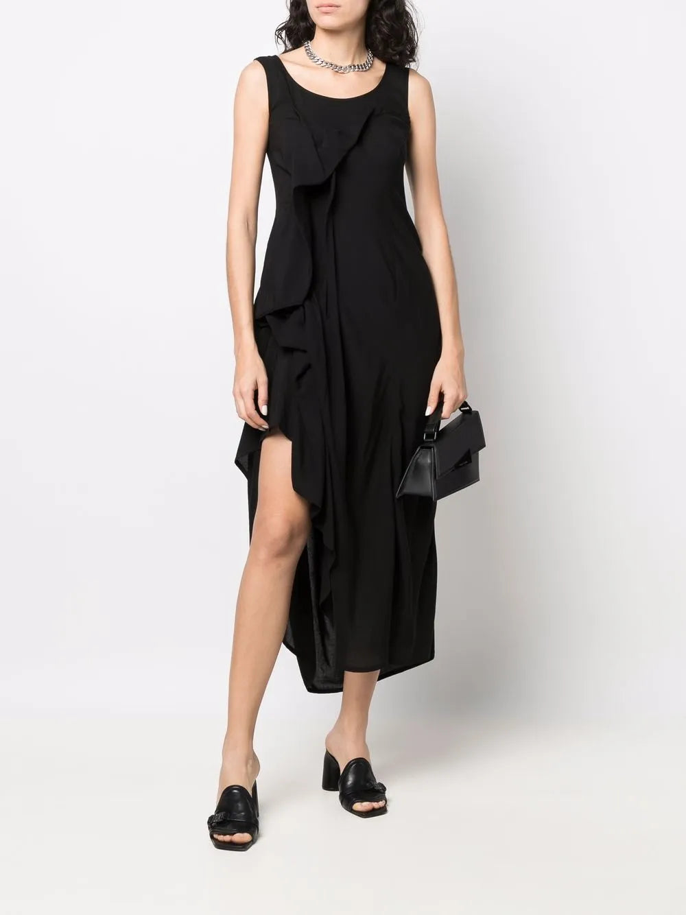 Ruffle-Trim Detail Dress