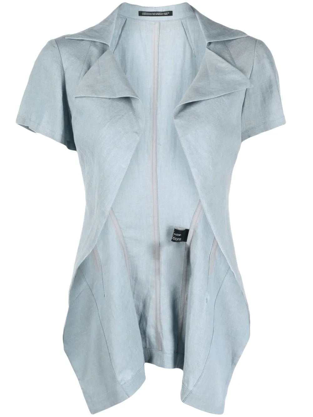 Open-Front Linen Jacket