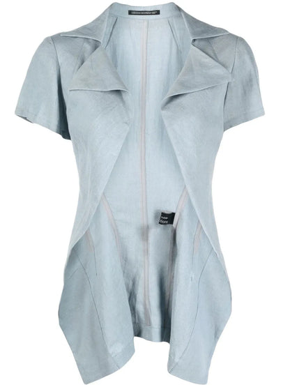 Open-Front Linen Jacket