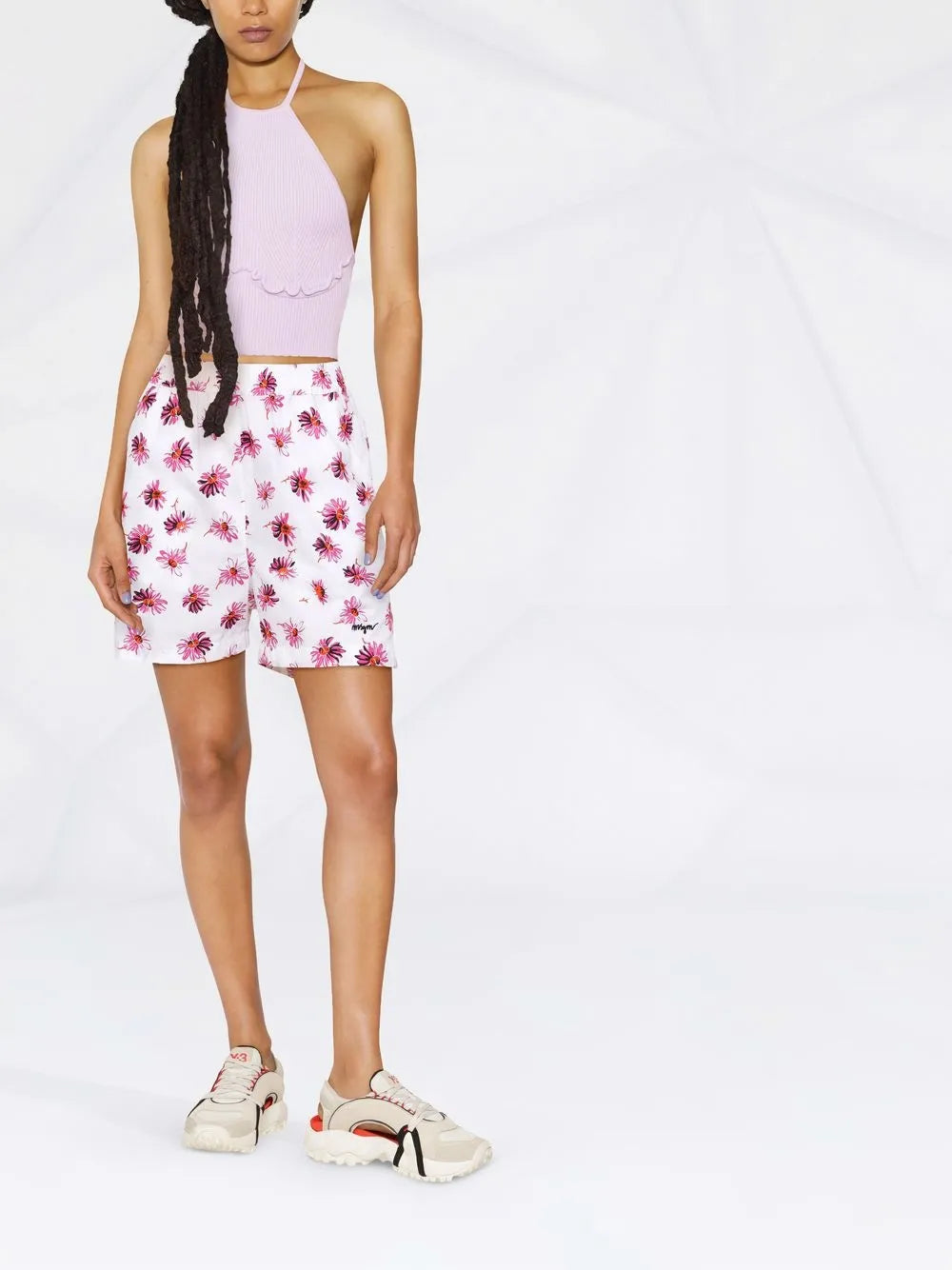 Floral-Print Cotton Shorts