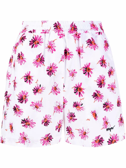 Floral-Print Cotton Shorts