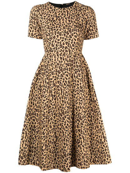 Animal-Print Day Dress