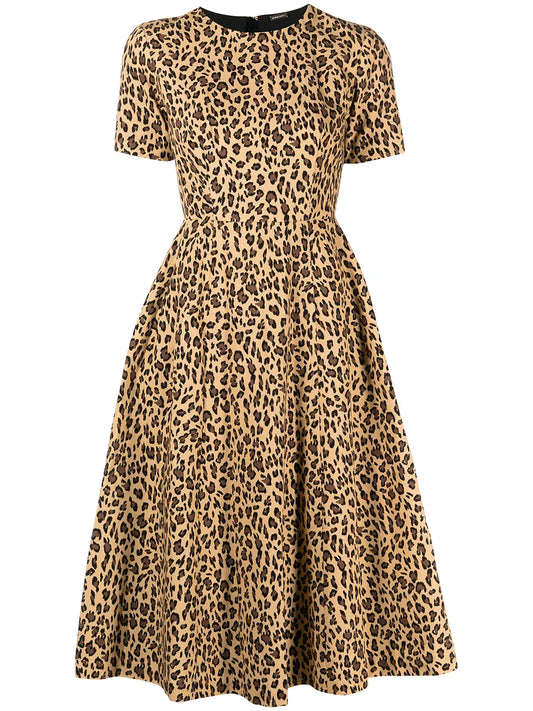 Animal-Print Day Dress