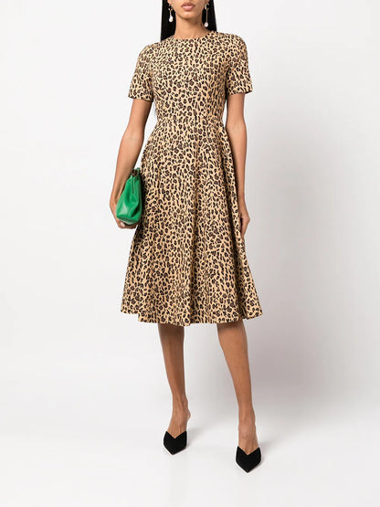 Animal-Print Day Dress