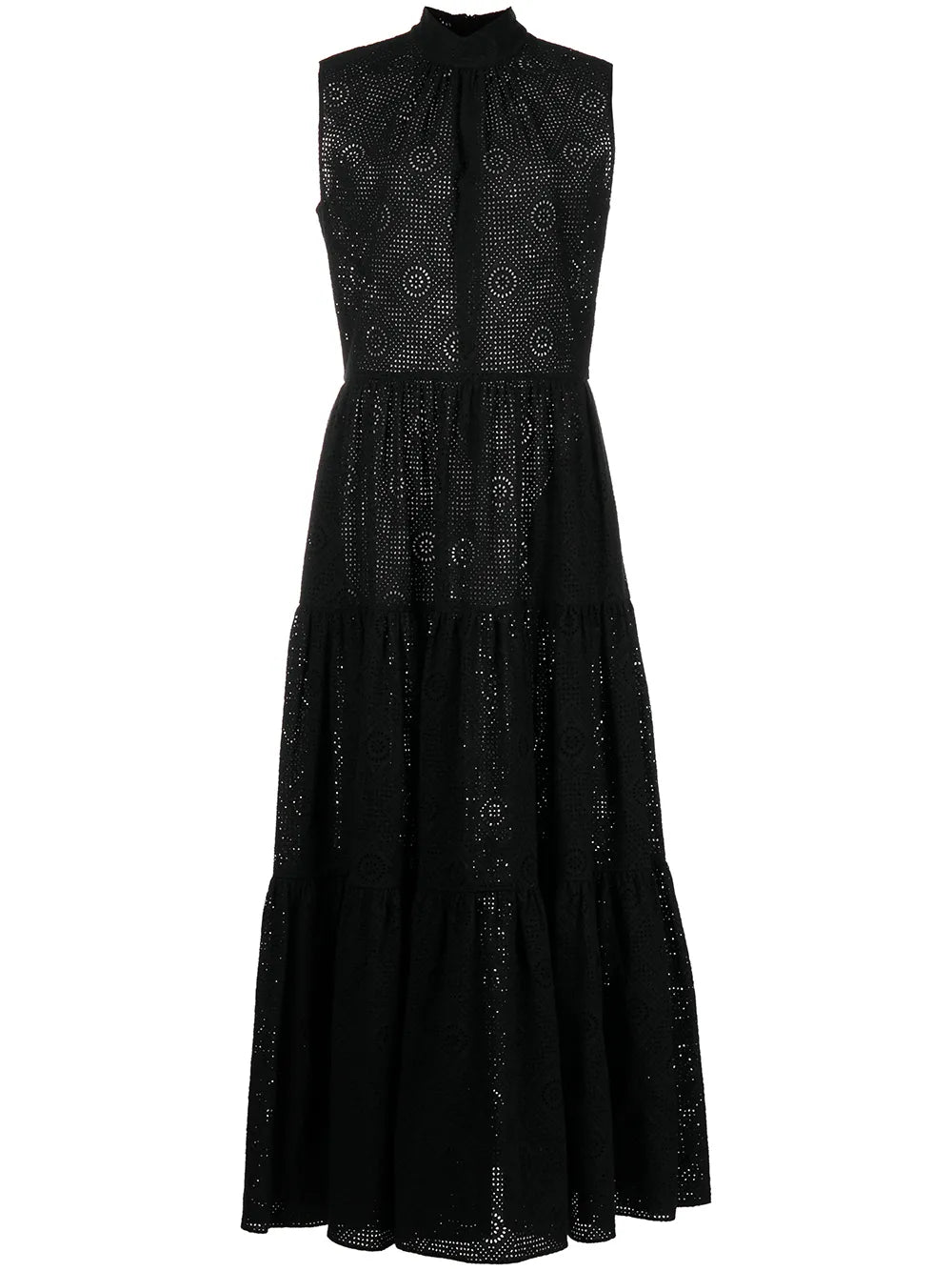 Sleeveless Broderie-Anglaise Maxi Dress