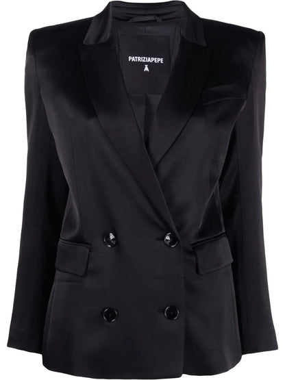 Shoulder Pads Double-Breasted Blazer