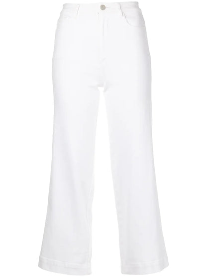 High-Waist Cropped Jeans