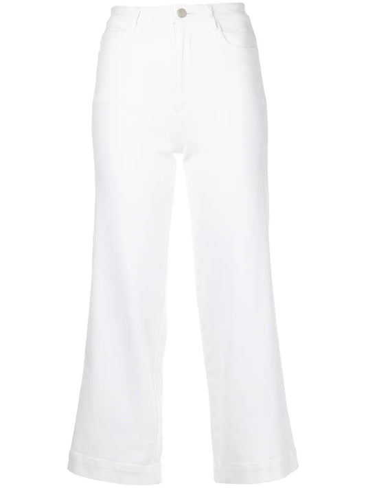 High-Waist Cropped Jeans