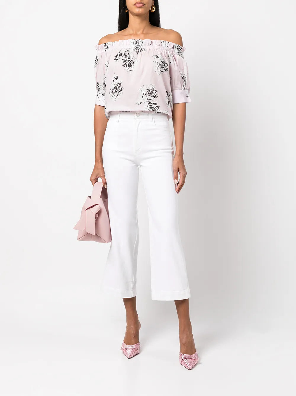 High-Waist Cropped Jeans