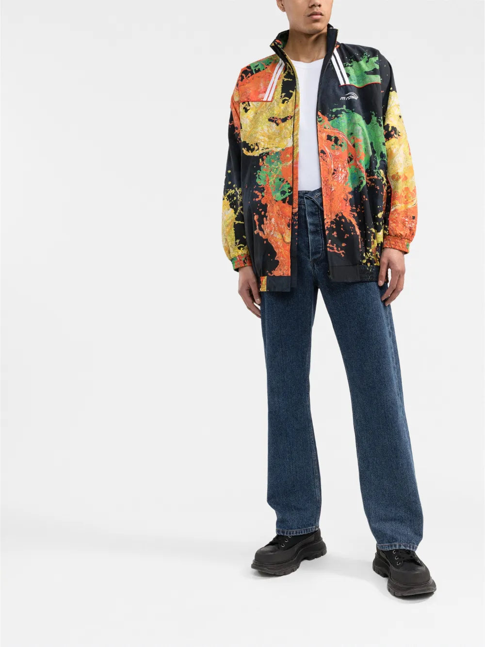 Abstract-Print Lightweight Jacket
