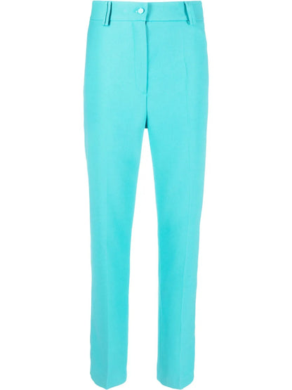 High-Waisted Straight-Leg Trousers