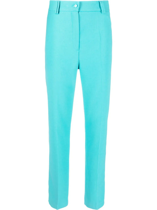 High-Waisted Straight-Leg Trousers