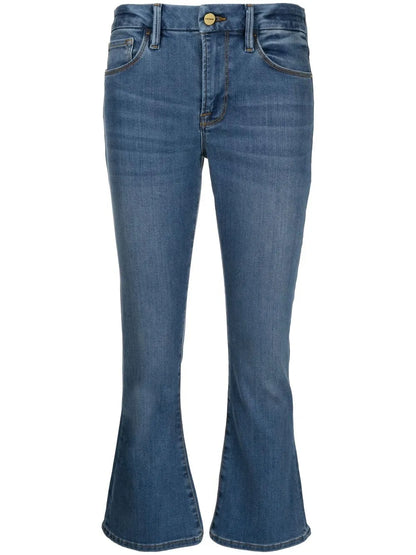 Low-Rise Flared Jeans