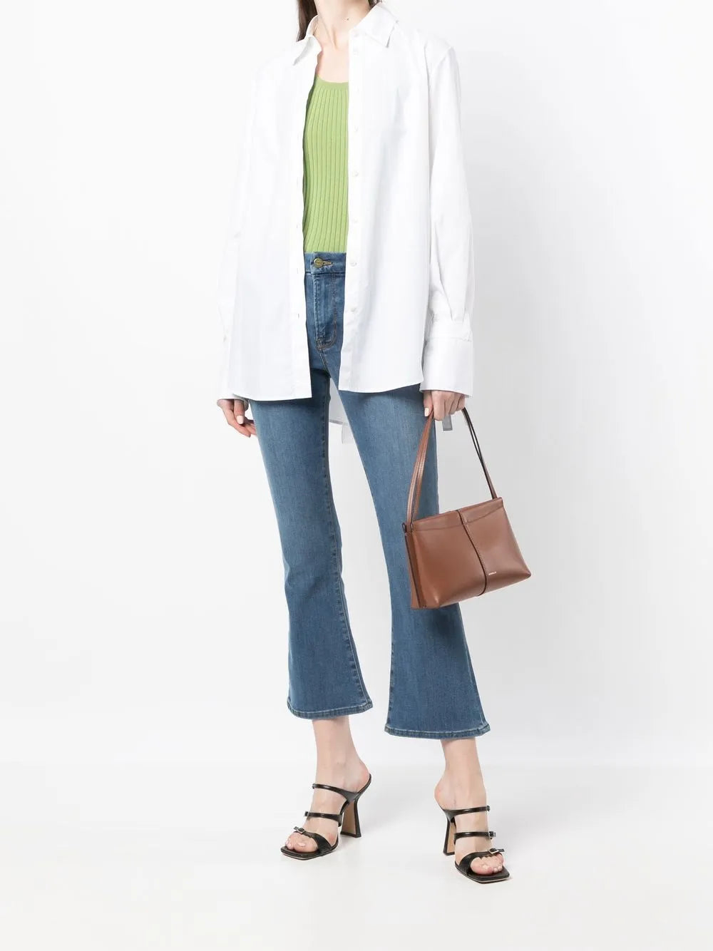 Low-Rise Flared Jeans