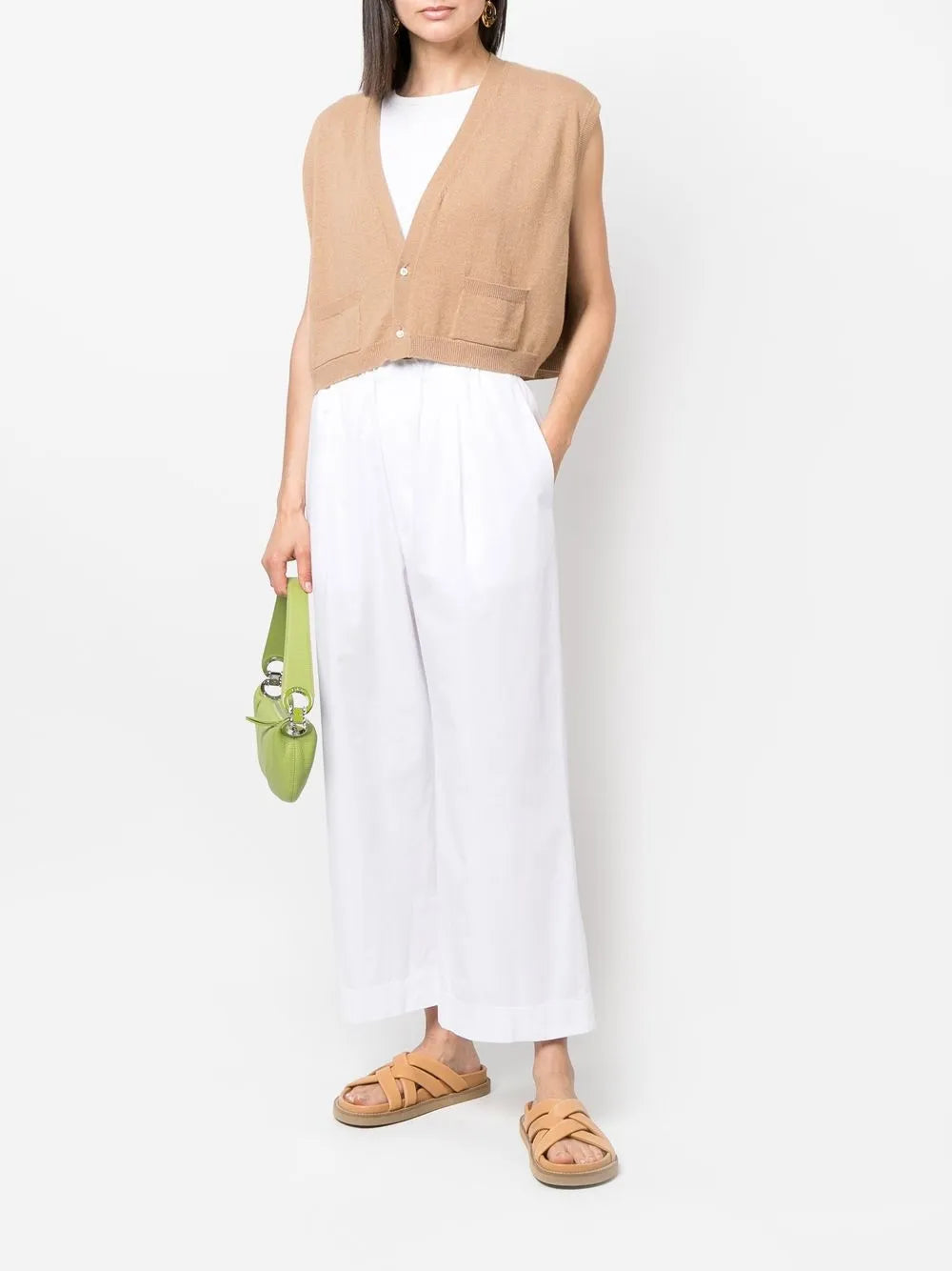 Elasticated-Waist Cotton Culottes