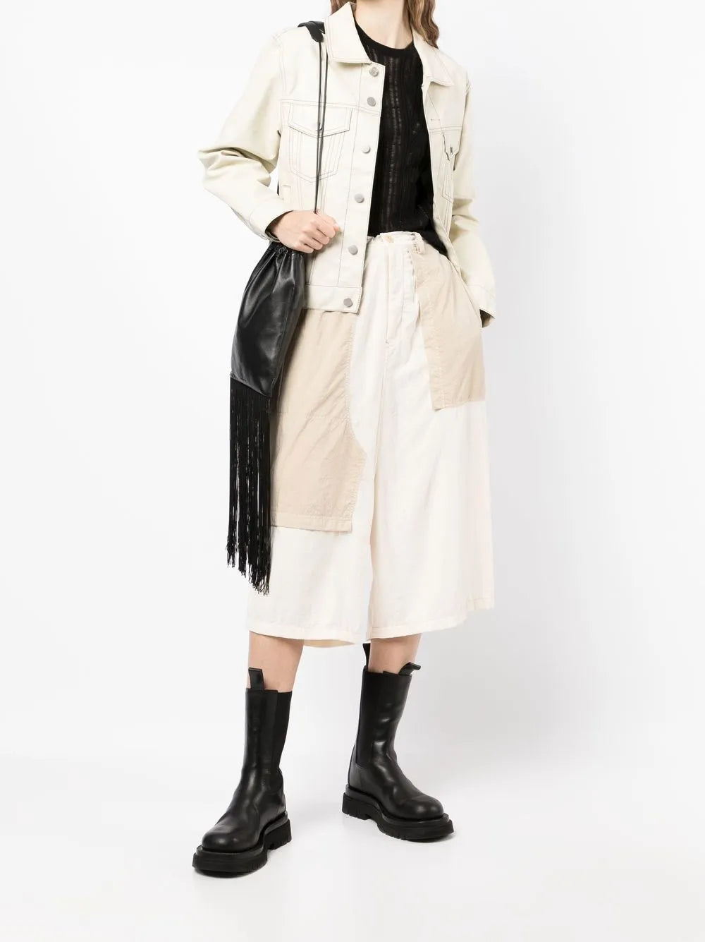 Drop-Crotch Wide-Leg Trousers