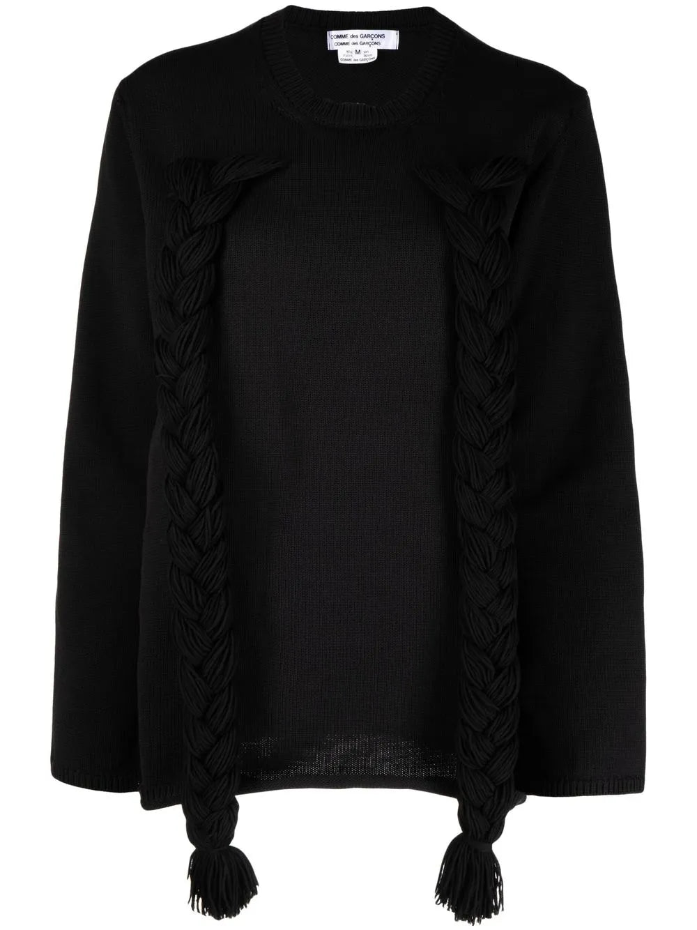 Braided-Detail Long-Sleeve Jumper