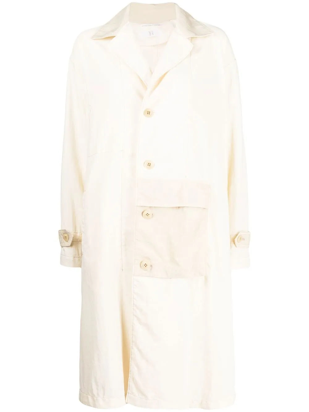 Single-Breasted Button-Up Coat