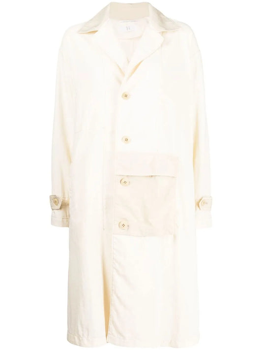 Single-Breasted Button-Up Coat