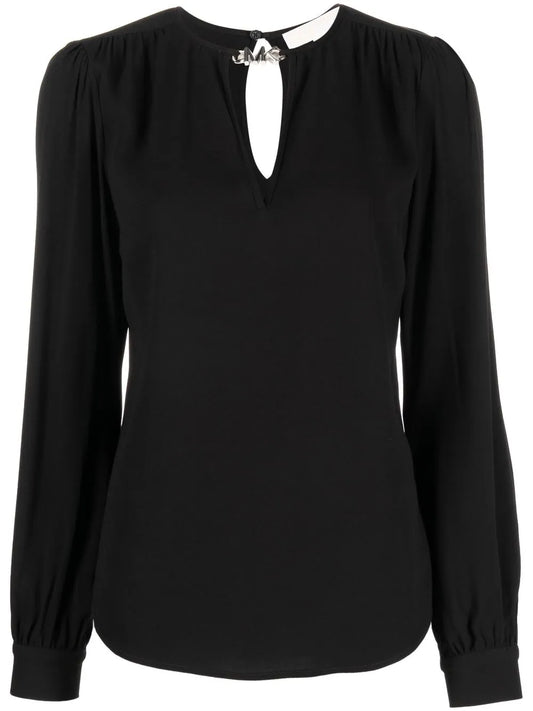 Long Puff Sleeve Blouse