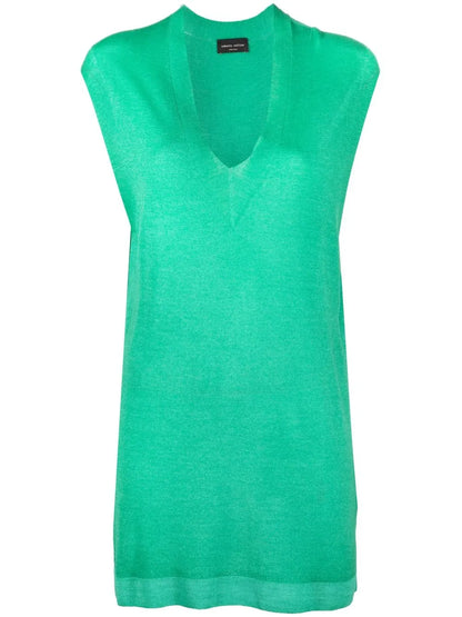 V-Neck Sleeveless Sweater