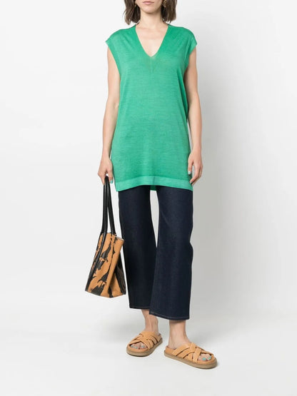 V-Neck Sleeveless Sweater