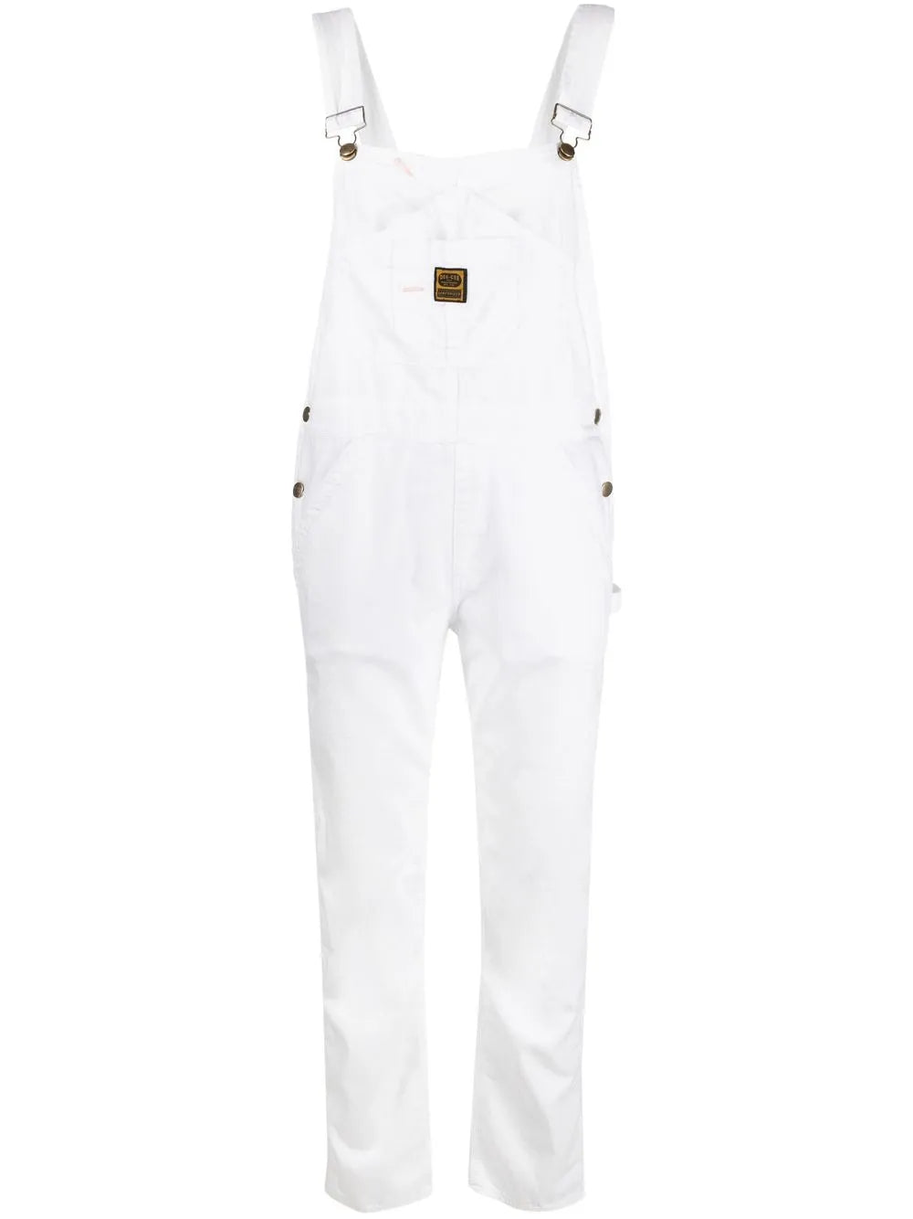 Logo-Patch Straight Dungarees
