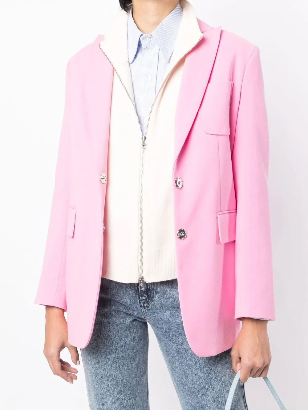High-Neck Cashmere Knitted Top
