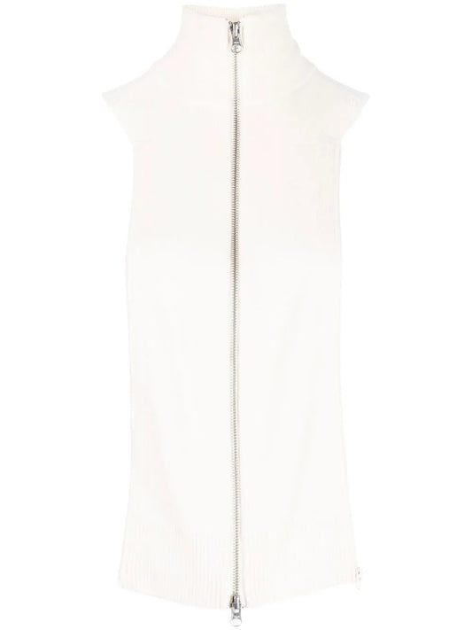 High-Neck Cashmere Knitted Top