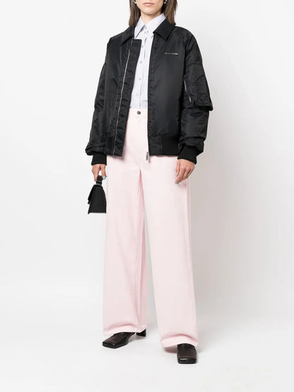 Wide-Leg Denim Jeans