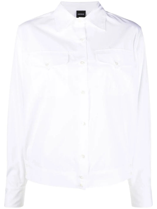 Long-Sleeved Cotton Shirt