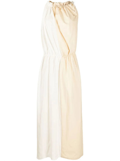 Two-Tone Mulberry Silk Dress