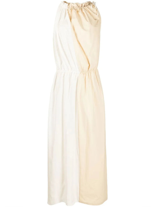 Two-Tone Mulberry Silk Dress