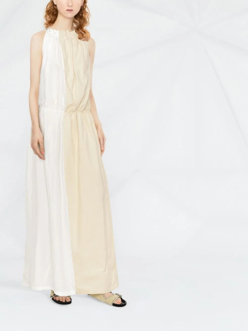 Two-Tone Mulberry Silk Dress
